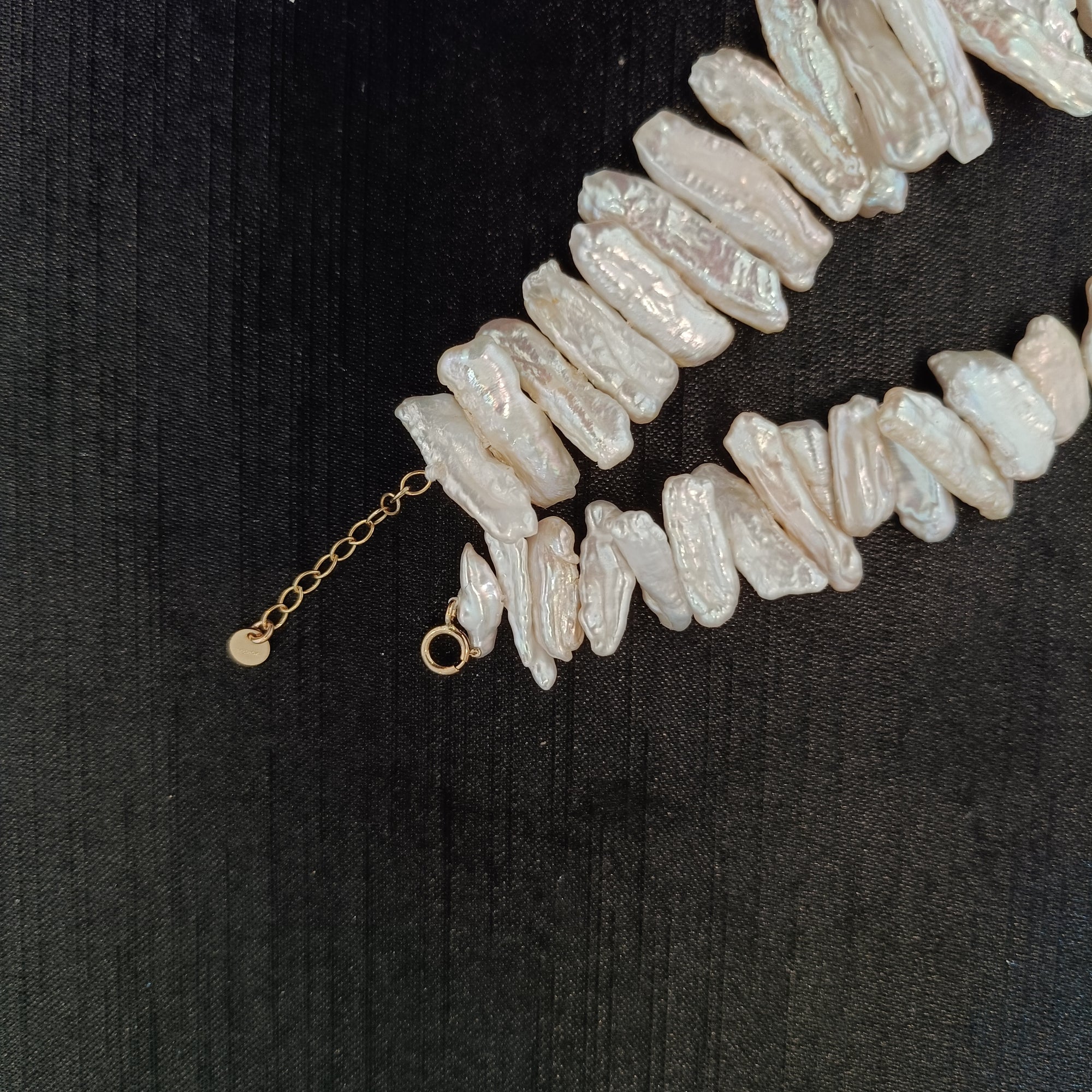 Biwa Baroque Pearl Necklace, Real Freshwater Pearls