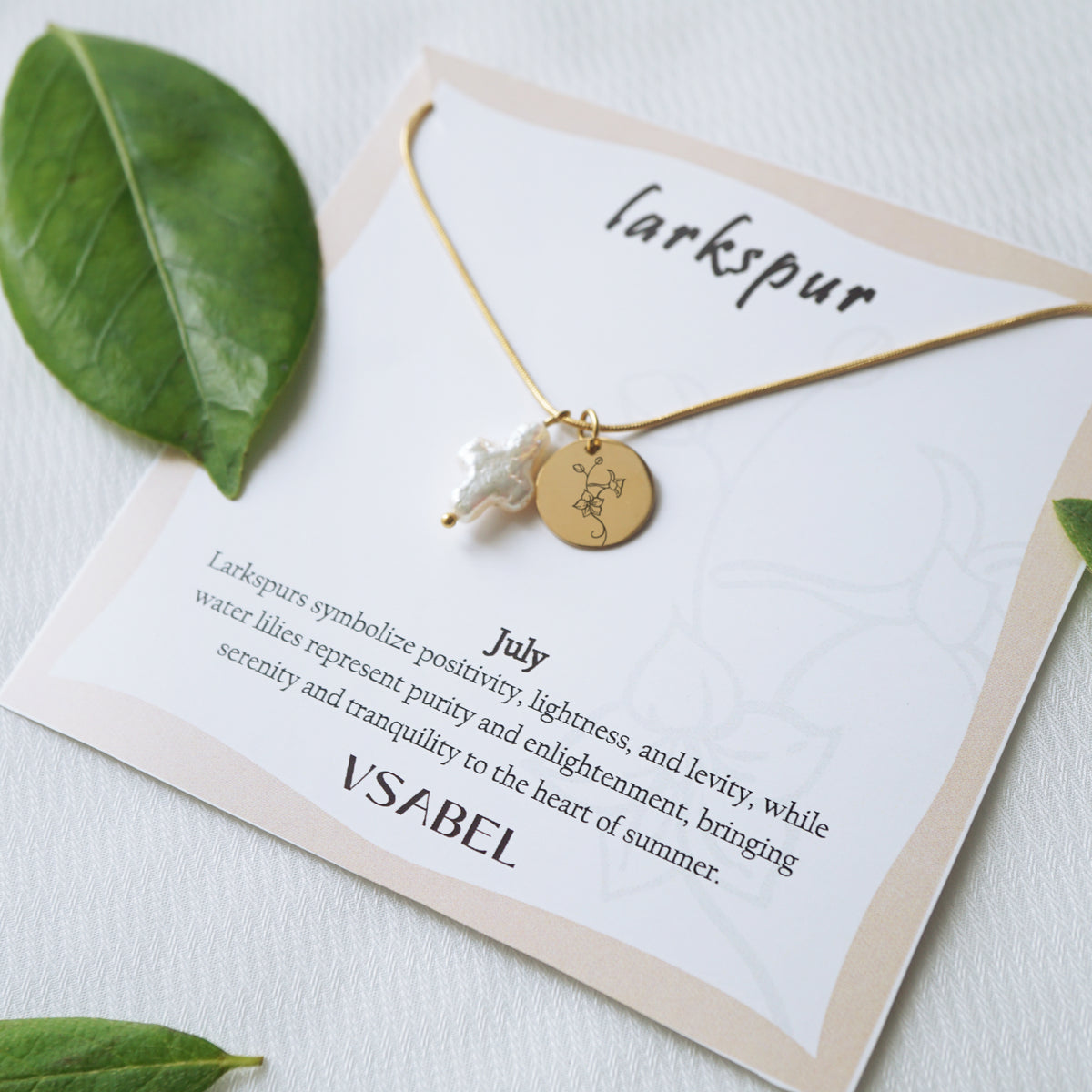 Customized cross pearl necklace, engraved birth flower necklace, freshwater pearl