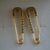 Safety Pin Earrings With Cubic Zirconias