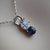 Classic Natural Sapphire Pendant Necklace with Cubic Zirconia