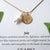 Customized cross pearl necklace, engraved birth flower necklace, freshwater pearl