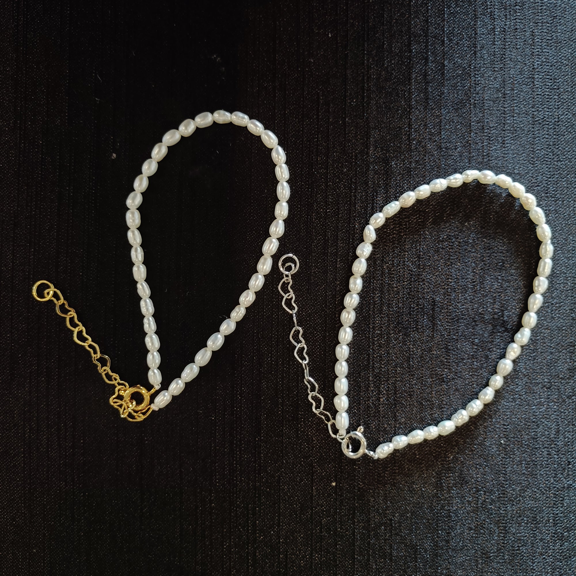 White Pearl Bracelet, Real Freshwater Pearls