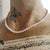 S925 Sterling silver freshwater pearl necklace adjustable