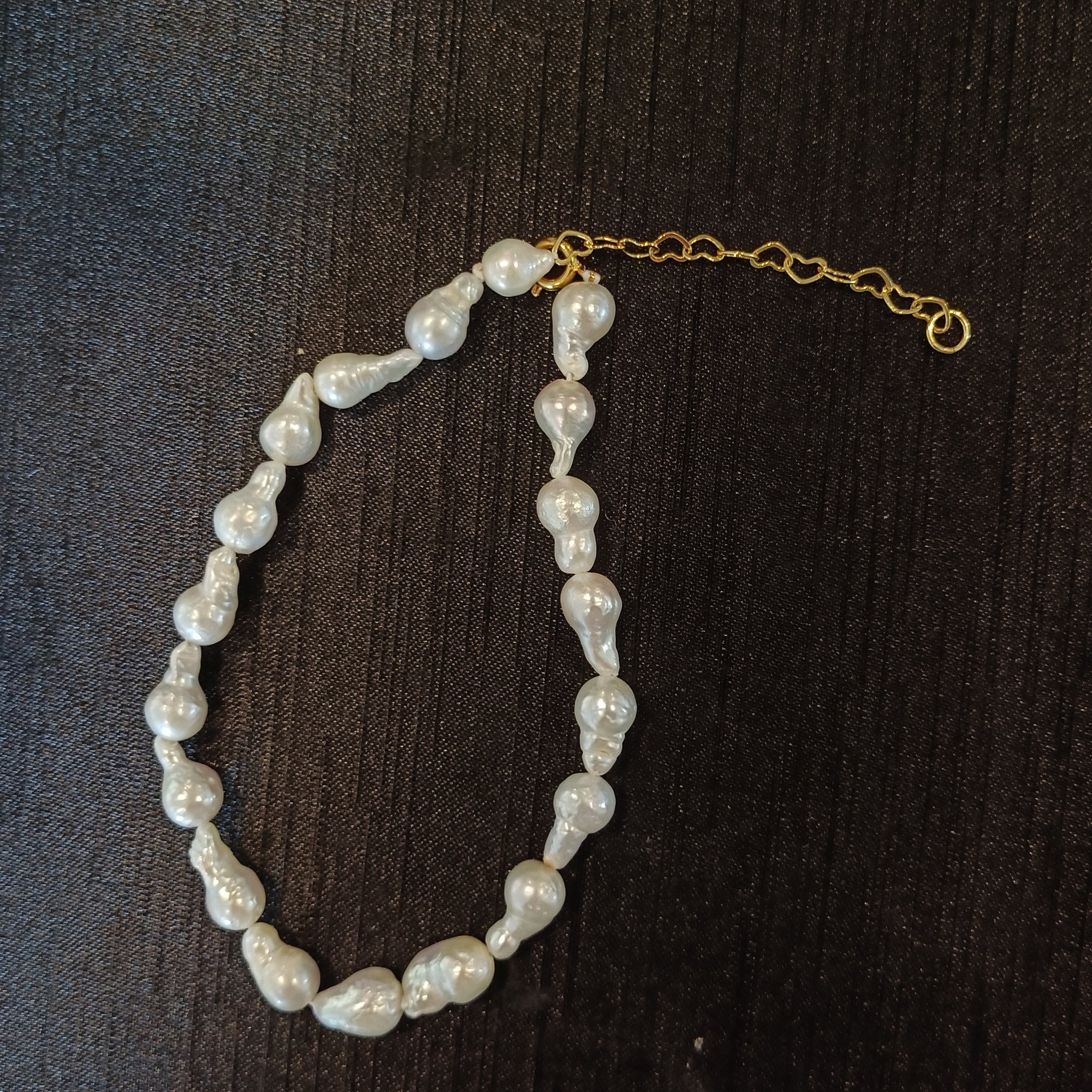 Baroque Pearl Bracelet, Natural Freshwater Pearl Jewelry