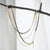 Double layers chain, set of two chains, minimalist necklace