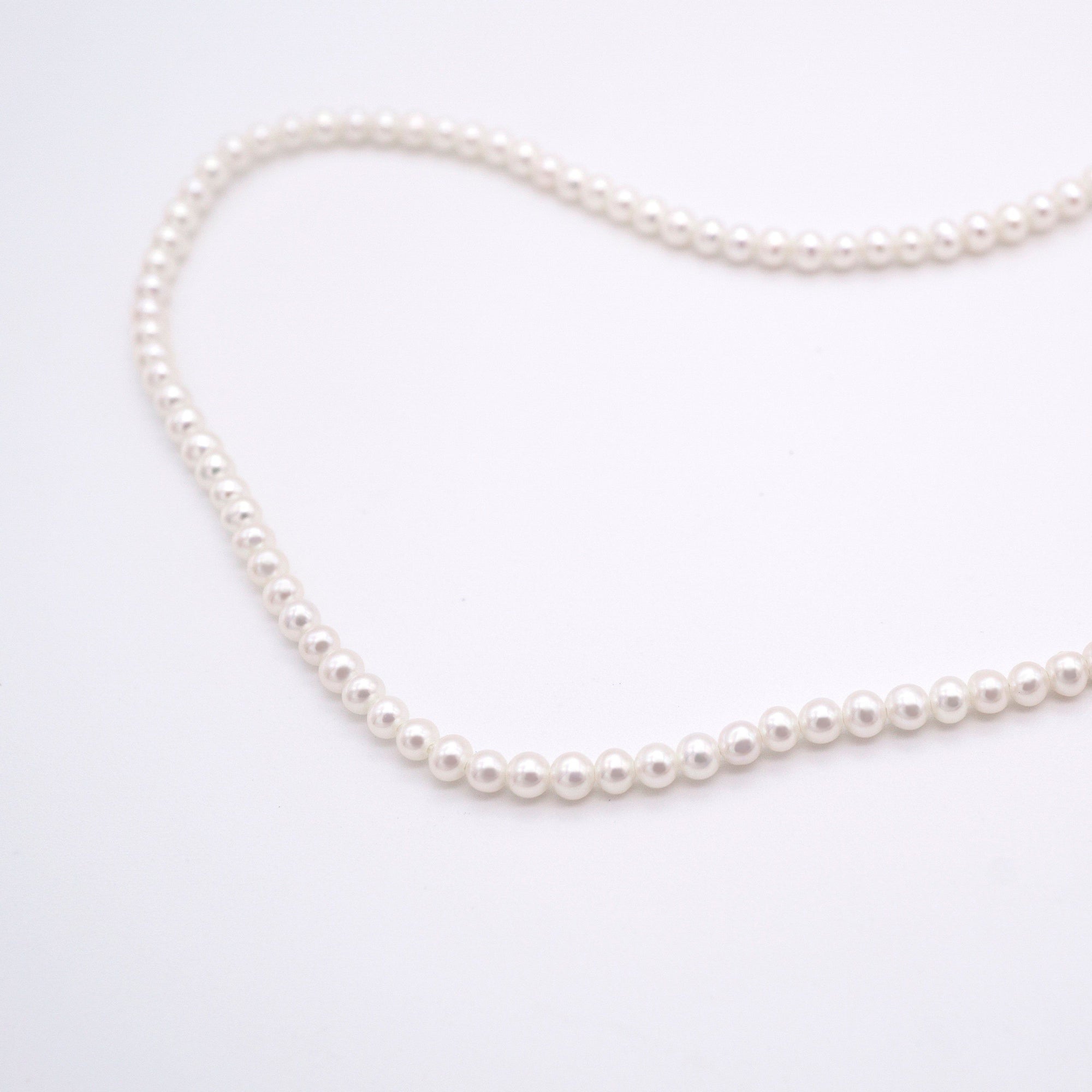 Dainty 18k Solid Gold Multi Pearl Necklace, Bridesmaid Gift, Bridesmaid Necklace Gift, Wedding Gift, Minimal Pearl Necklace, Gift For Her-Vsabel Jewellery