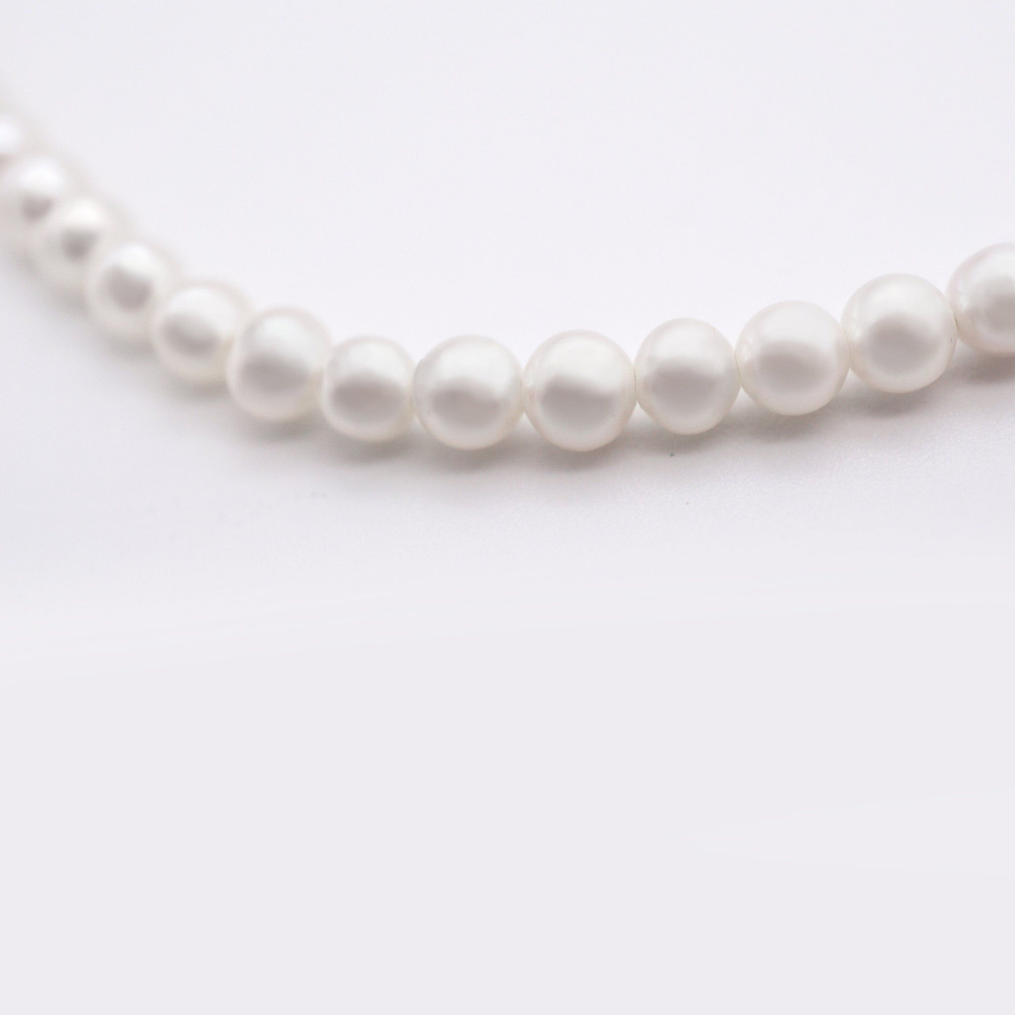 Dainty 18k Solid Gold Multi Pearl Necklace, Bridesmaid Gift, Bridesmaid Necklace Gift, Wedding Gift, Minimal Pearl Necklace, Gift For Her-Vsabel Jewellery