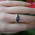 Australian Triplet opal ring in 925 sterling silver