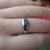 Australian Triplet opal ring in 925 sterling silver