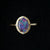 Halo Purple Australian Triplet Opal Ring