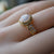 Australian Crystal Opal Ring in 18k Gold Plated Over 925 Sterling Silver