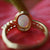 Australian Crystal Opal Ring in 18k Gold Plated Over 925 Sterling Silver