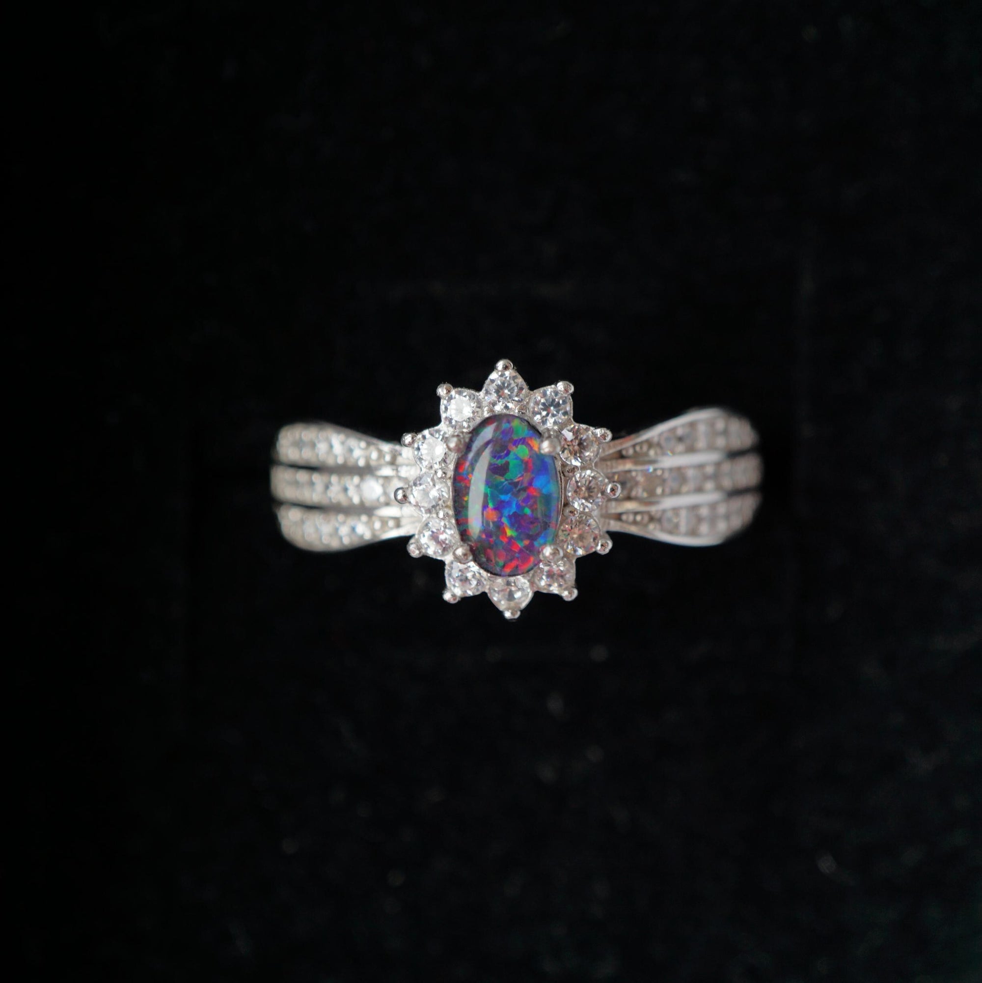 Beautiful Dainty Australian Opal Ring, Perfect Jewelry Gift
