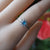 Dainty Flower Australian Opal Ring, Elegant Handmade Jewelry
