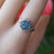 Natural Twisted Australian Opal Ring - Unique Handmade Jewelry