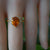 Big Pear Citrine Ring, Bold Yellow Gemstone Statement Jewelry
