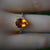 Big Pear Citrine Ring, Bold Yellow Gemstone Statement Jewelry