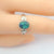 Green River Australian Black Opal Ring In 925 Sterling Silver With Cubic Zirconias