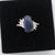 Purple Black Opal Ring In 925 Sterling Silver