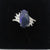 Purple Black Opal Ring In 925 Sterling Silver