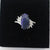 Purple Black Opal Ring In 925 Sterling Silver