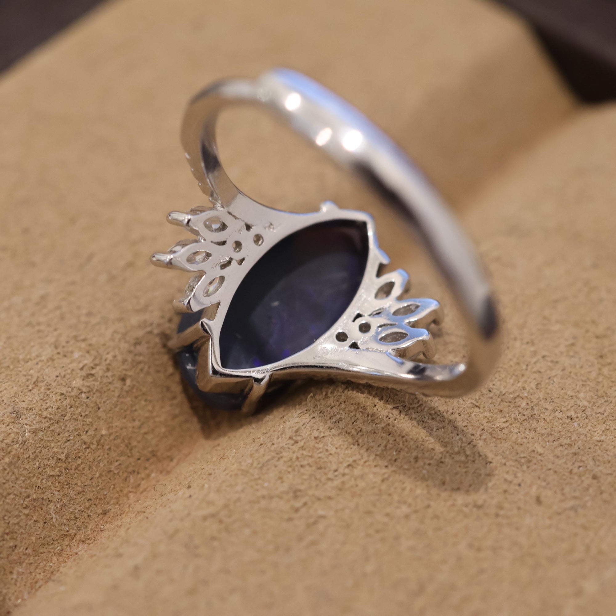 Purple Black Opal Ring In 925 Sterling Silver