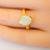 Green Australian Opal Ring