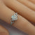 Classic Australian Black Opal Ring In 925 Sterling Silver With Cubic Zirconias