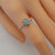 Minimalist Australian Black Opal Ring In 925 Sterling Silver