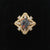 Rainbow River Australian Black Opal Ring 925 Sterling Silver With Cubic Zirconias