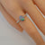 Minimalist Australian Black Opal Ring In 925 Sterling Silver