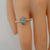 Minimalist Australian Black Opal Ring In 925 Sterling Silver