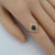 Rainbow River Australian Black Opal Ring 925 Sterling Silver With Cubic Zirconias