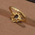 Rainbow River Australian Black Opal Ring 925 Sterling Silver With Cubic Zirconias