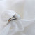 Real australian white opal ring, gold, size US 7