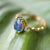 Galaxy australian triplet opal ring