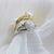 Real australian white opal ring, gold, size US 7