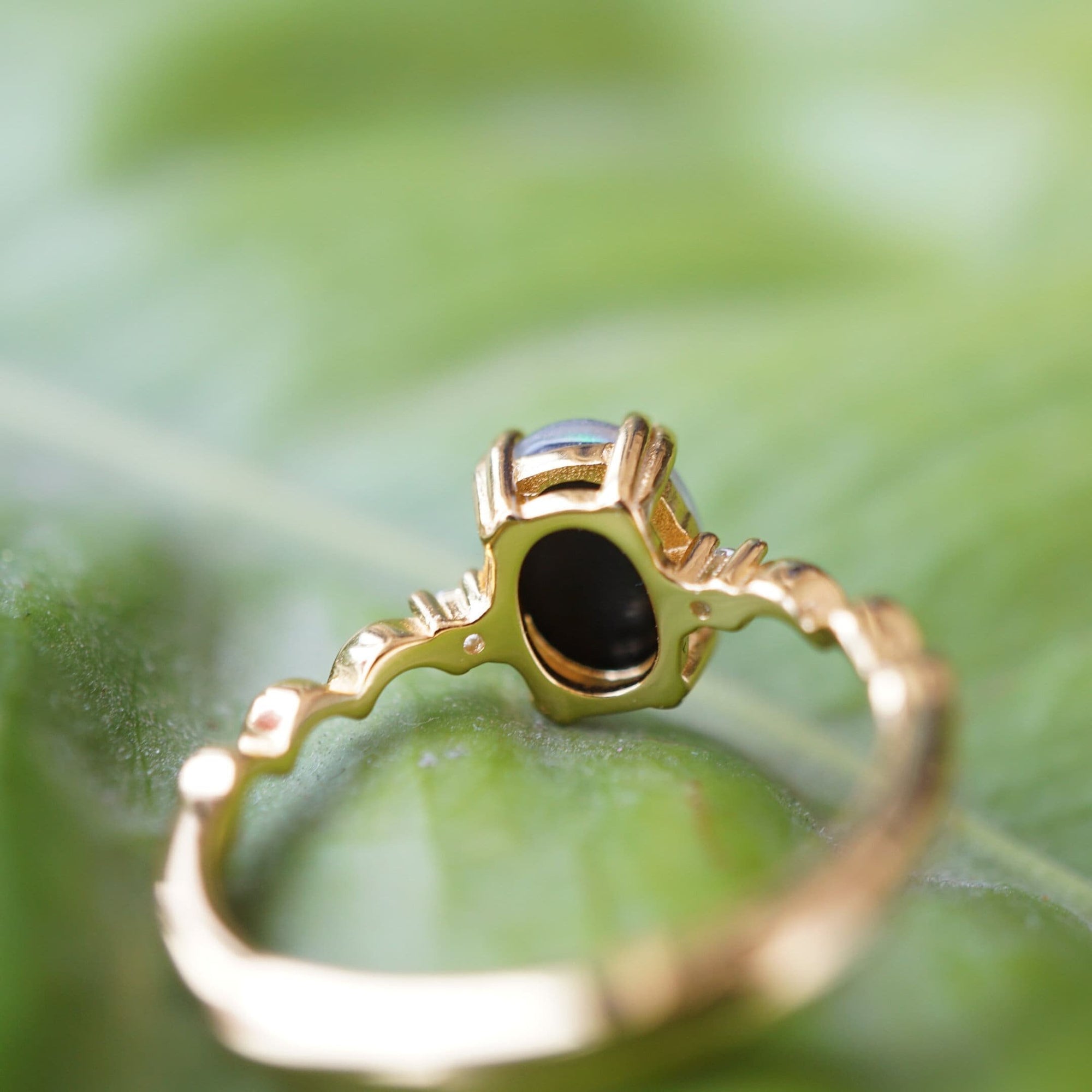 Galaxy australian triplet opal ring