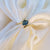 Gold Australian triplet opal ring, simple opal ring, size 7.5