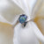 Gold Australian triplet opal ring, simple opal ring, size 7.5