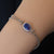Purple Natural Australian Black Opal Bracelet