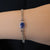 Purple Natural Australian Black Opal Bracelet