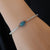 Blue Natural Australian Black Opal Bracelet