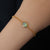 Green Aurora Natural Australian Black Opal Bracelet