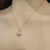 Simple Pearl Necklace, Elegant 18k Solid Gold Pearl Jewelry