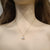Simple Pearl Necklace, Elegant 18k Solid Gold Pearl Jewelry