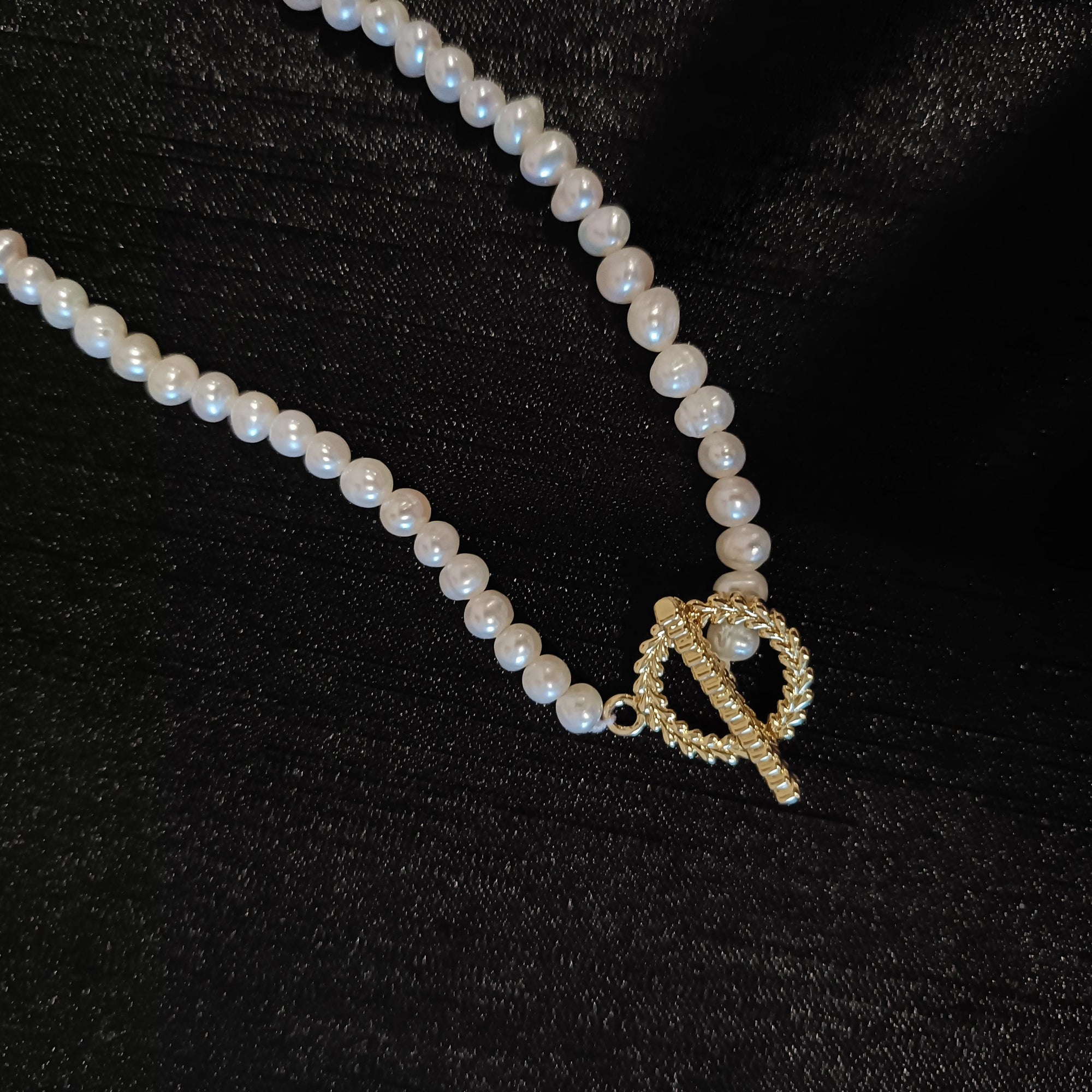 Freshwater Pearl Choker Necklace for Brides, Dainty Layered Strand