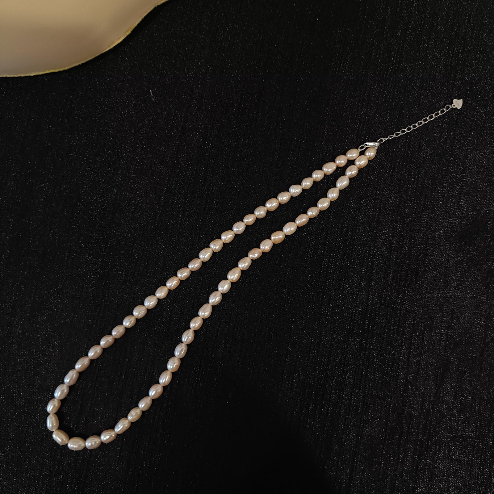 Genuine Pink Freshwater Pearl Necklace, Natural Real Pearl Strand Jewelry