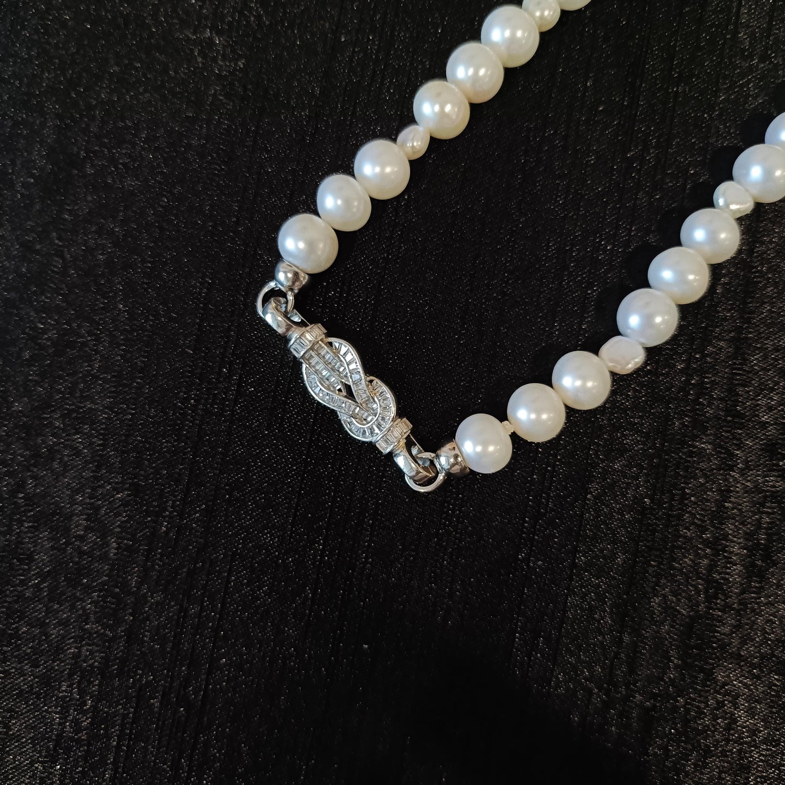 Graceful Real Freshwater Pearl Necklace, Dainty Handmade Pearl Jewelry