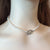 Freshwater Pearl Choker Necklace, Dainty Bridal Jewelry